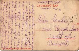 1915 Baracska, Rayman (Reiyman) kastély és tórészlet, Lichtig-féle fűszer- és csemege-kereskedés, üz...