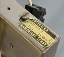 2 db kétágú réz és üveg falikar 30 cm