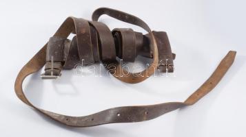 Csomaghordó szíj. Bőr