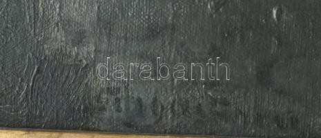 Olvashatatlan jelzéssel (...Ferenc?), XIX. sz. vége/XX. sz. eleje: Folyóparti táj. Olaj, vászon. Hát...