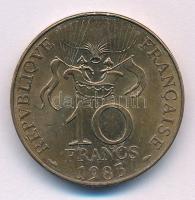 Franciaország 1983. 10Fr Cu-Al-Ni "A Montgolfier léggömb 200. évfordulója" T:AU France 1983. 10 Francs Cu-Al-Ni "200th Anniversary of the Montgolfier Balloon" C:AU Krause KM#952