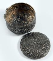 Ezüst (Ag) szelence, zsanérja elvált, jelzett, nettó 16g