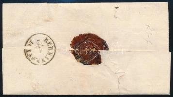 1865 5kr levélen "SZETSEL" - "HERMANNSTADT"