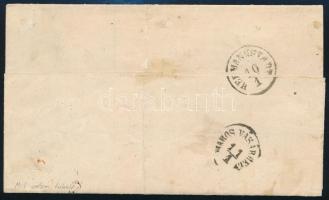 1863 2kr sárga nyomtatványon "ARAD" - "HERMANNSTADT" - "MAROS VÁSÁRHELY&quo...