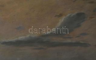 Fényes Adolf (1867-1945): Sétálók tájban. Olaj, vászon, jelezve jobbra lent. Egészen apró sérüléssel...