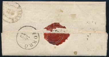 1852 3kr HP I.a levélen "HARSÁNY" - "FORRÓ" - "TÁLLYA"