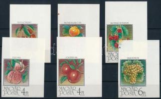 1986 Gyümölcsök (II.) ívsarki vágott sor (7.000)