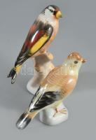 2 darab Aquincum madár figura, jelzett, hibátlan, m: 10,5 cm