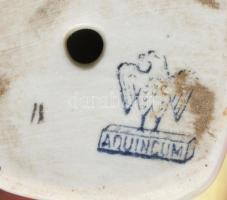 2 darab Aquincum madár figura, jelzett, hibátlan, m: 10,5 cm