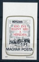 1977 Népszava vágott ívszéli bélyeg