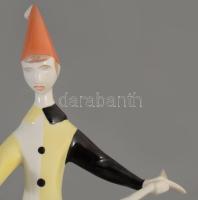 Aquincum Zenebohóc. Terv.: Hanzély Jen. Jelzett, kézzel festett, hibátlan, m: 21 cm