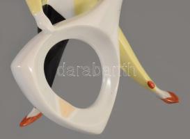 Aquincum Zenebohóc. Terv.: Hanzély Jen. Jelzett, kézzel festett, hibátlan, m: 21 cm