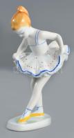 Hollóházi balerina. Jelzett, hibátlan, m: 13,5 cm