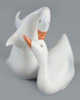 Hollóházi libapár. Jelzett, hibátlan, m: 9,5 cm