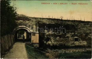 1919 Orsova, Bejáró Ada Kalehba, várkapu / fortress, castle gate (EB)