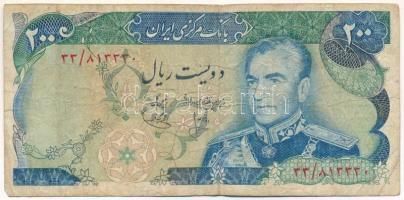 Irán 1974-1979. 200R T:F,VG Iran 1974-1979. 200 Rials C:F,VG Krause P#103