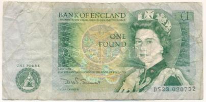 Nagy-Britannia 1981-1984 1P "II. Erzsébet / Sir Isaac Newton" T:F,VG United Kingdom 1981-1984 1 Pound "Elizabeth II / Sir Isaac Newton" C:F,VG Krause P#377