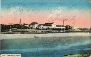 1914 Arad, Marosparti uszoda, Kerpel Izsó kiadása / River (ázott / wet damage)