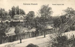 Piski Railway-station with bridge