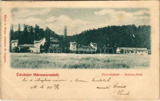 1899 Szlatinafüred, Slatina (Aknaszlatina, Solotvyno; Máramaros); Pável sósfürdő. Mayer és Berger kiadása / spa, salt baths (fl)