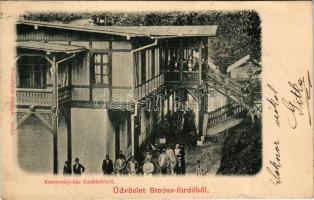 1902 Stószfürdő, Stoósz-fürdő, Kúpele Stós; Kompordai ház északkeletről. Wlaszlovits Gusztáv / villa...