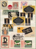Régi, vegyes kiállítási levélzáró tétel berakólapon kb 50 db / Collection of old exhibition expo and...