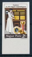 1981 100 éves az első magyar telefonközpont ívszéli vágott bélyeg