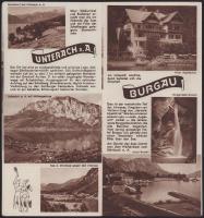 cca 1930 Der Attersee, Salzkammergut (Ausztria), fekete-fehér képekkel illusztrált, német nyelvű ide...