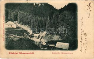 1899 Máramarossziget, Sighetu Marmatiei; Erdőőri lak Máramarosban. Mayer és Berger kiadása / forestry, forester's house (EK)