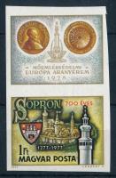 1977 Sopron vágott szelvényes bélyeg