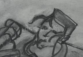 Scheiber H jelzéssel: Alak. Vegyes technika, papír. 42x29,5 cm