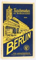 cca 1957 Berlin térképe, utcajegyzékkel, VEB Landkartenverlag, Berlin, 35 p.+ 1 t. (39x118 cm)