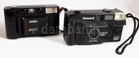 Halina 800-Af és Concord 818 fényképezőgép