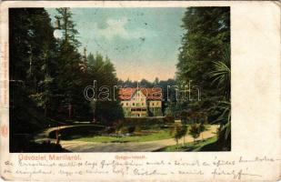 1901 Marilla, Marillavölgy, Marila; gyógyintézet. Gross Gyula kiadása / spa (Rb)