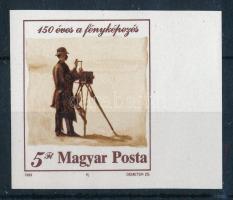 1989 150 éves a fényképezés vágott ívszéli bélyeg