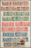 Régi, vegyes alkalmi és kiállítási levélzáró tétel két oldalas berakólapon / Collection of old exhibition expo and other poster stamps on two pages