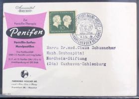 70 férőhelyes levélberakóban főleg német első napi borítékok, alkalmi levelezőlapok stb.