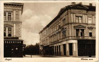 1926 Szeged, Kárász utca, gyógyszertár, Kereskedelmi és Iparbank, Takarékpénztár, Winternitz Márton ...