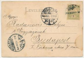 1904 Lugos, Lugoj; látkép, görögkatolikus templom, piac, üzletek. Nemes Kálmán kiadása / general vie...