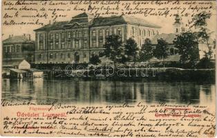 1901 Lugos, Lugoj; M. kir. állami főgimnázium. Nemes Kálmán kiadása / grammar school (EK)