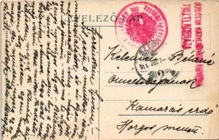 1915 Szeged, Ungar Mayer palota, villamos. Grünwald Hermann kiadása