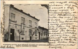 Szeged, Katolikus Nővédő-egyesület székháza és Zsófia-napközi otthona. A Szent István Társulat kiadá...