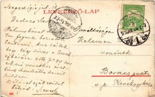 1910 Szeged, Széchenyi tér a városházával, piac (EK)