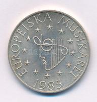 Svédország 1985. 100K Ag "XVI. Károly Gusztáv / A európai zeneév" T:AU Sweden 1985. 100 Kronor Ag "Carl XVI Gustaf / European Music Year" C:AU Krause KM#865