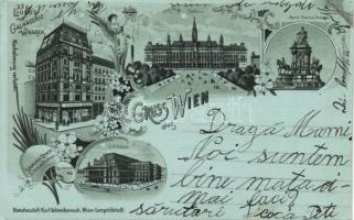 1899 Vienna with the luxury store of Sigmund Ernst litho (EM)