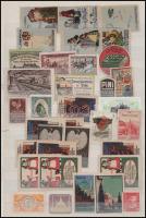 Régi, vegyes alkalmi és kiállítási levélzáró tétel kétoldalas berakólapon / Collection of old exhibi...