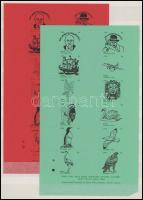 Régi és ujabb, vegyes alkalmi és kiállítási levélzáró tétel kétoldalas berakólapon / Collection of e...