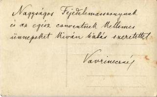 Budapest V. Szent Imre oltárkép a Bazilikában. Vastagh Gyula művészi szalon kiadása / Sanctus Emeric...