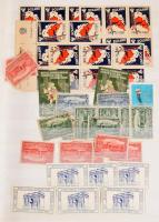 Régi és ujabb, vegyes alkalmi és kiállítási levélzáró gyűjtemény 8 berakólapon sok régivel / Collect...