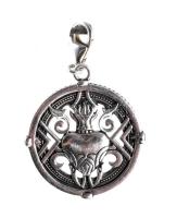 Thomas Sabo Heart with Flames függő, 925 ezrelékes ezüst, jelzett, d: 2 cm, nettó 6g